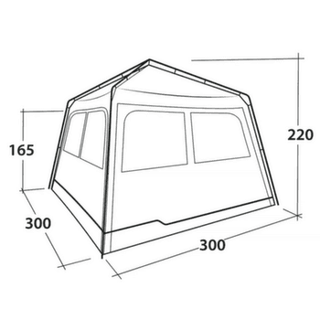 Abri Outwell Fastlane 300 Shelter