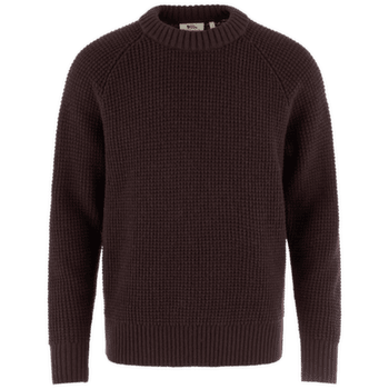 Pull Fjällräven Övik Waffle Knit Men Black Oak