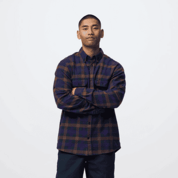Chemises a manches longues Fjällräven Skog Relaxed Shirt Men Autumn Leaf-Wood Brown