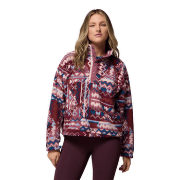 Sweat-shirt Columbia Helvetia™ II Printed Cropped Half Snap Women Antique Mauve, Geomix 555