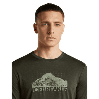 T-shirt a manches longues Icebreaker Merino 150 Tech Lite LS Tee Aoraki Explorer Men DK LODEN