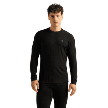 T-shirt a manches longues Arcteryx Satoro Merino Wool Crew Neck Men Black