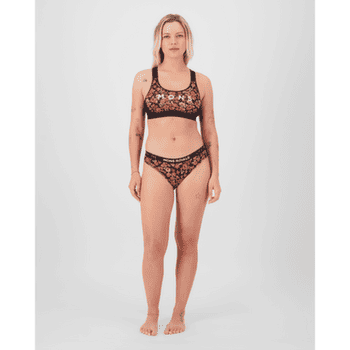Brassiere Mons Royale Stela X-Back Bra Women Rock Leopard/Black