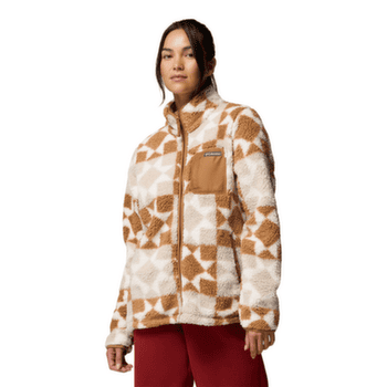 Sweat-shirt Columbia West Bend Print Full Zip II Women Teak Brown, Cozy Quilt 235