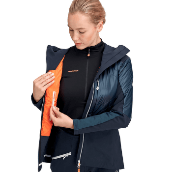 Veste Mammut Eisfeld SO Hybrid Hooded Jacket Women azalea