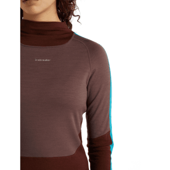 T-shirt a manches longues Icebreaker Sonebula LS High Neck 200 Women MID NVY/ROYAL NVY/SNOW/CB