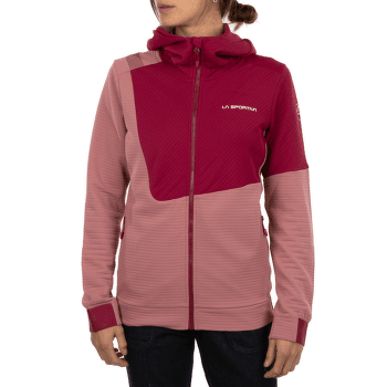 Sweat-shirt La Sportiva MOOD HOODY Women Black/Hibiscus