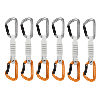 Ensemble Expreska Mammut Sender Keylock 12 cm 6-Pack Quickdraws Light Grey-Gold 33272