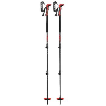 Trou Leki Haute Route 3 dark anthracite-dark red-black