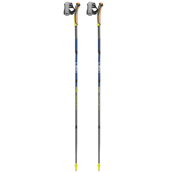 Trou Leki Traveller FX.One Carbon silvergray-midnightblue dark metallic-neonyellow
