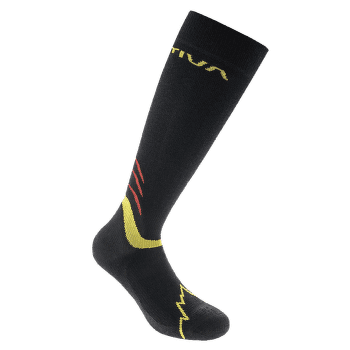 Chaussettes hauteur genou La Sportiva Winter Socks Black/Yellow