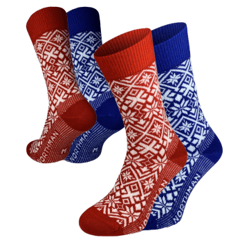 Chaussettes Northman Fauske merino 2-pack 35_mix barev