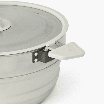 Casserole Sea to Summit Detour Stainless Steel Collapsible Pot - 5L Moonstruck Grey