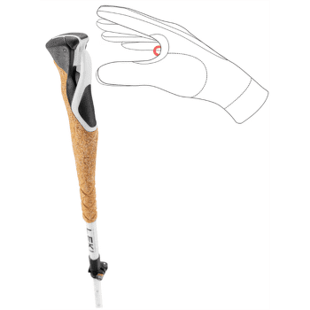 Trou Leki Cross Trail FX Superlite Compact white-ferra-black