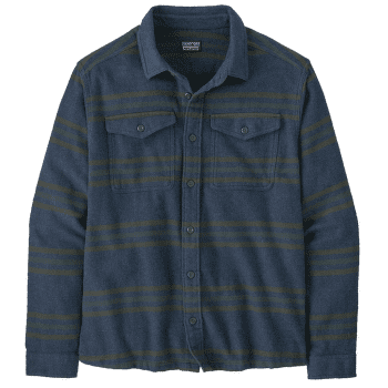 Chemises a manches longues Patagonia Fjord Flannel Shirt Men Treelined: Smolder Blue