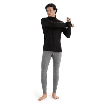 T-shirt a manches longues Icebreaker Merino 200 Oasis LS Half Zip Men Black