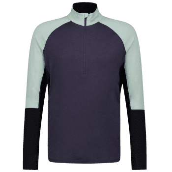 T-shirt a manches longues Mons Royale Olympus Merino Half Zip Men Dew / 9 Iron / Black