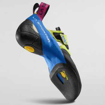 Chaussons d'escalade La Sportiva Skwama Women Apple Green/Cobalt Blue_E05B13