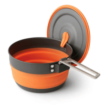 Casserole Sea to Summit Frontier UL Collapsible Pot - 1L Puffins Bill Orange