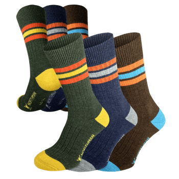 Chaussettes Northman Larvik merino 3-pack 567_mix barev