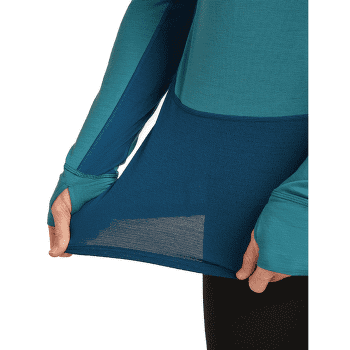 T-shirt a manches longues Icebreaker Merino 200 ZoneKnit™ LS Half Zip Men ATLANTIS/TOPAZ/CB