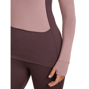T-shirt a manches longues Icebreaker Merino 260 ZoneKnit™ LS Half Zip Women DAWN/ZINCBLUE/CB