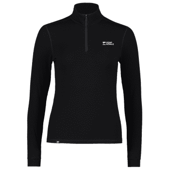 T-shirt a manches longues Mons Royale Cascade Merino Flex 1/4 Zip Long Sleeve Women Black