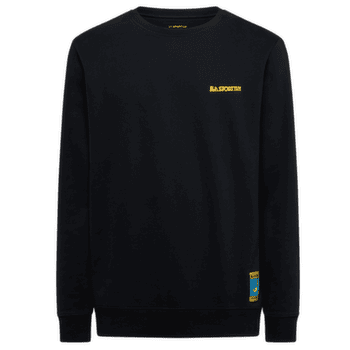 Sweat-shirt La Sportiva CLIMBING ON THE MOON Sweatshirt Men Nero/Giallo
