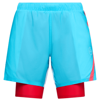 Shorts La Sportiva FLOW 5" SHORT Women Malibu Blue/Hibiscus