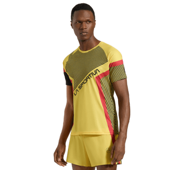 T-shirt a manches courtes La Sportiva FLOW T-SHIRT Men Black/Yellow