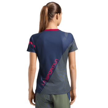 T-shirt a manches courtes La Sportiva FLOW T-SHIRT Women Malibu Blue/Hibiscus