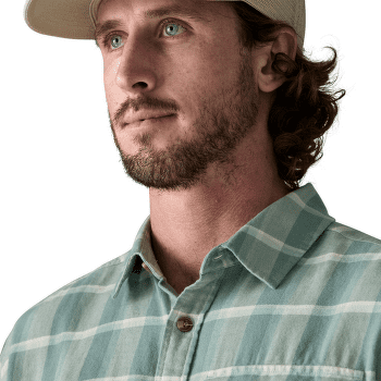 Chemises a manches longues Patagonia Long-Sleeved Cotton in Conversion Lightweight Men Marine Layer: Blue Sage
