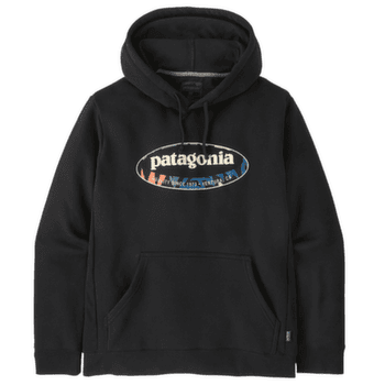 Sweat-shirt Patagonia ’95 Oval Logo Uprisal Hoody Men Black: Kaleido