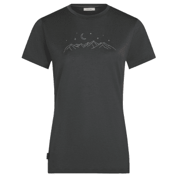 T-shirt a manches courtes Icebreaker Merino 150 Tech Lite SS Tee Sparkling Stars Women OBSIDIAN