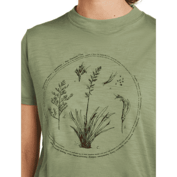 T-shirt a manches courtes Icebreaker Merino 150 Tech Lite SS Crop Tee Seed Story Women PORCINI