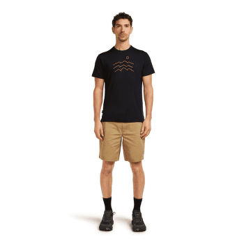 T-shirt a manches courtes Icebreaker Merino Blend 125 Cool-Lite Sphere SS Tee Across the Peaks Men BLACK