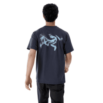 T-shirt a manches courtes Arcteryx Kragg SL Cotton Blurred Bird SS Men Black Sapphire