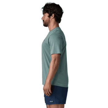T-shirt a manches courtes Patagonia Cap Cool Daily Shirt  - Boardshort Logo Men Blue Sage - Light Blue Sage X-Dye