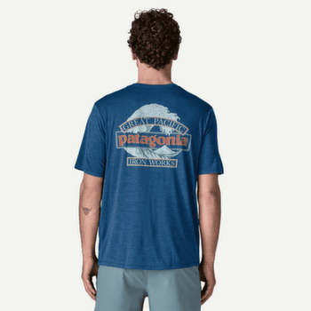 T-shirt a manches courtes Patagonia Cap Cool Daily Shirt - Great Waves Men Dyno White