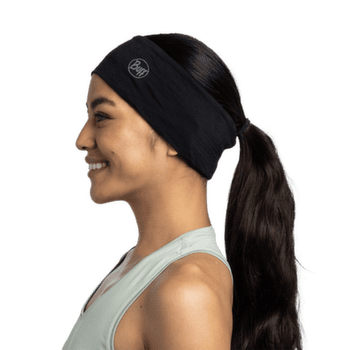 Bandeau Buff Lightweight Merino Wool Headband SOLID FLUOR FUCHSIA