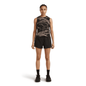 T-shirt a manches courtes Icebreaker Merino Blend 125 Cool-Lite Speed Tank Motion AOP Women PORCINI/BLACK/AOP