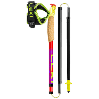 Trou Leki Ultratrail FX.One bright red-violet-neonyellow