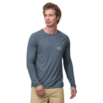 T-shirt a manches longues Patagonia L/S Cap Cool Trail Graphic Shirt Men Lose It: Wispy Green