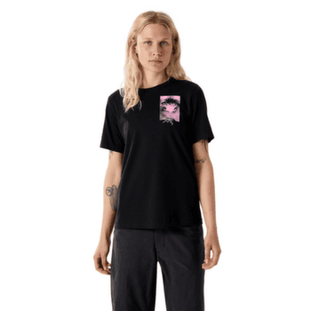 T-shirt a manches courtes Arcteryx Krag SL Cotton Superbloom Crew SS Women Black