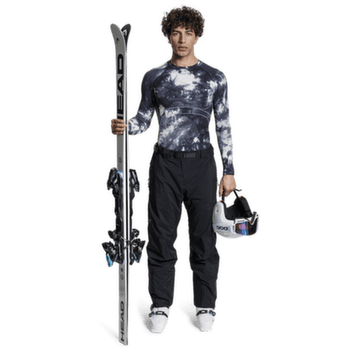T-shirt a manches longues X-Bionic ENERGY ACCUMULATOR WILD SHIRT LS MEN TieDye X Black/X White