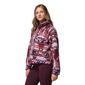 Sweat-shirt Columbia Helvetia™ II Printed Cropped Half Snap Women Antique Mauve, Geomix 555