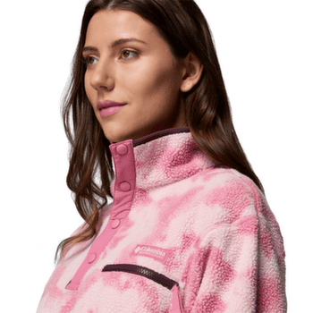 Sweat-shirt Columbia Helvetia™ II Printed Cropped Half Snap Women Rosette, Sprayflower 661