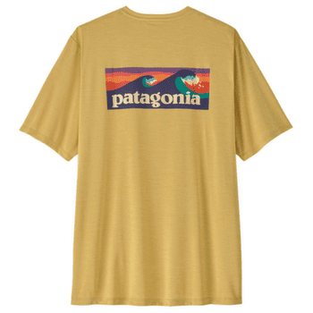 T-shirt a manches courtes Patagonia Cap Cool Daily Shirt  - Boardshort Logo Men Limestone Yellow - Light Limestone Yellow X-Dye