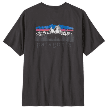 T-shirt a manches courtes Patagonia FITZ ROY FOOTHILLS T-SHIRT Men Ink Black