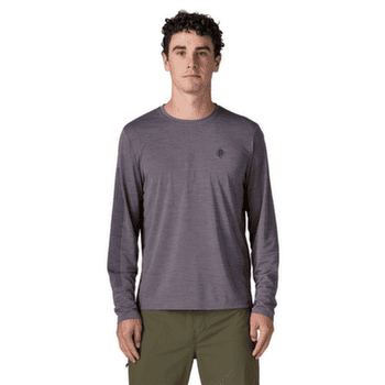 T-shirt a manches longues Patagonia LONG-SLEEVED CAP COOL DAILY SHIRT - HUT TRIPPER Men Black